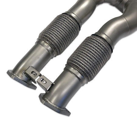 034-105-4044 - Cast Stainless Steel Racing Downpipe, Audi 8S TTRS & .5 RS3