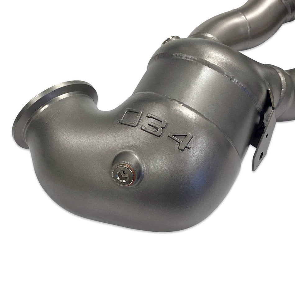 034-105-4044 - Cast Stainless Steel Racing Downpipe, Audi 8S TTRS & .5 RS3