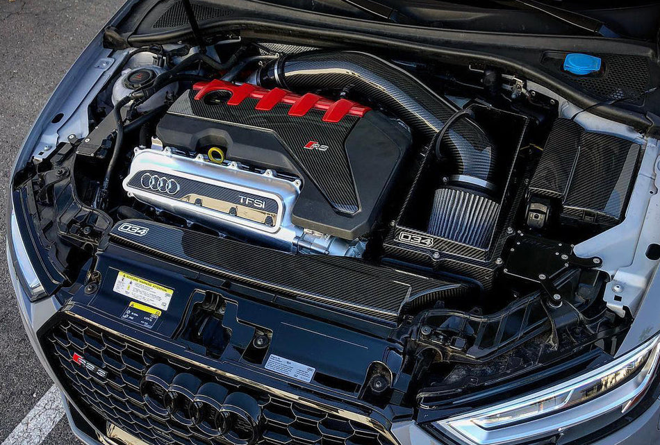 034Motorsport X34 4" Carbon Fibre Closed-Top Cold Air Intake System Audi TT RS & RS3 (8V/8S/8Y) - 034-108-1041