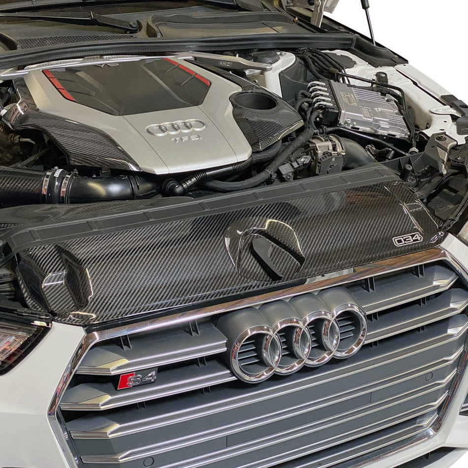 034Motorsport Carbon Fibre Radiator Support Cover - Audi B9 A4/S4 - 034-1ZZ-1005