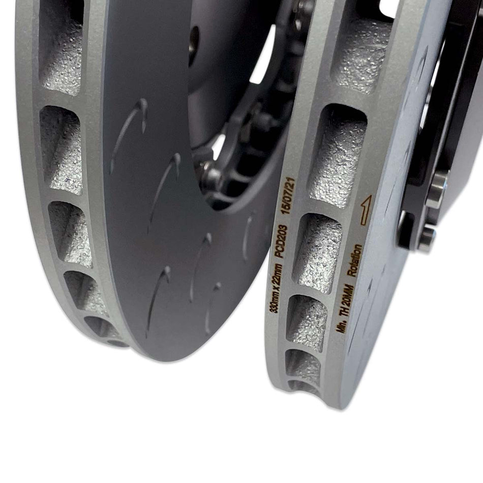 034Motorsport Audi B8 S4/S5 2-Piece Floating Rear Brake Rotor Upgrade Kit - 034-301-2007