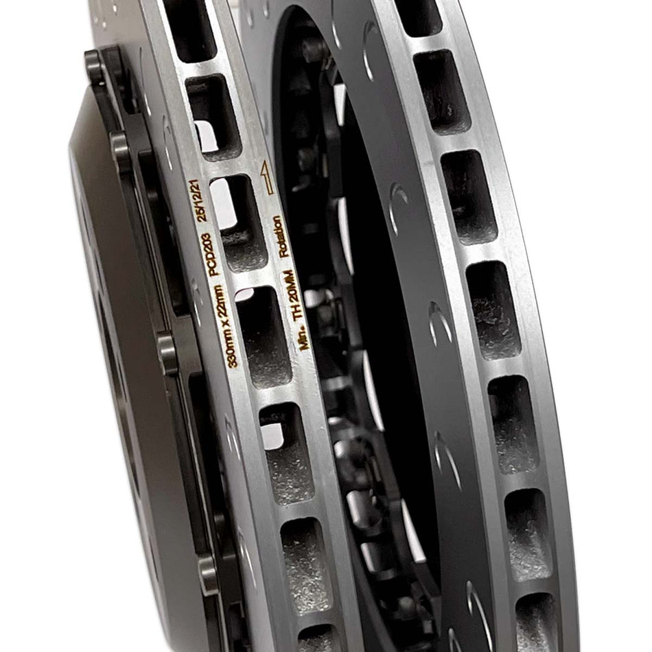 034Motorsport Audi B9 RS4/RS5 2-Piece Floating Rear Brake Rotor Upgrade Kit - 034-301-2010