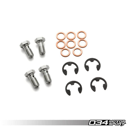 034-303-0017 STAINLESS STEEL BRAIDED BRAKE LINE KIT, AUDI A3 & MKVI VOLKSWAGEN GOLF/RABBIT/GTI/JETTA/GLI W/ BOSCH CALIPERS
