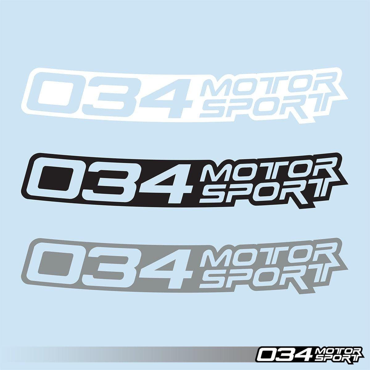034-A04-0004-SIL Windshield Banner, 034Motorsport 36" - Silver