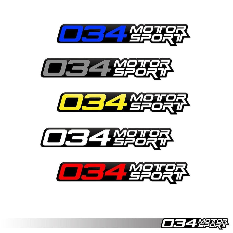 034-A04-0006-BLU Decal, 034Motorsport, 4" - Blue