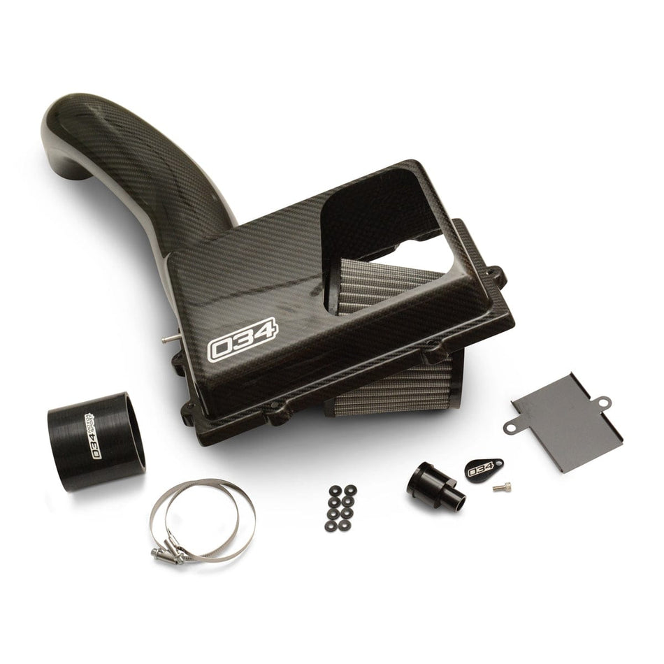 034 -X34 Carbon Fiber MQB Open-Top Cold Air Intake System, Audi A3/S3/TT/TTS, MKk7 VW Golf/GTI/R 1.8T/2.0T GEN 3 - 034-108-1020