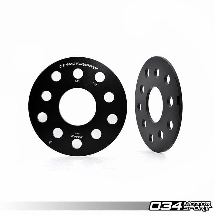 034Motorsport Wheel Spacer Pair 5mm Audi/Volkswagen 5x112mm & 5x100mm with 57.1mm Centre Bore - 034-604-7000