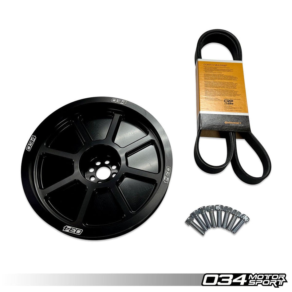 034Motorsport 3.0 TFSI Supercharger Crank Pulley Upgrade 207 MM - Audi 3.0 TFSI - 034-145-Z053
