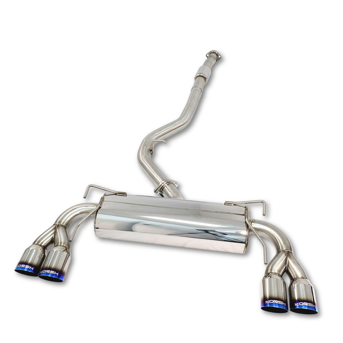 Korsh Subaru WRX STI 2008-2014 Hatch Catback Exhaust - Stainless Steel with Titanium Tips