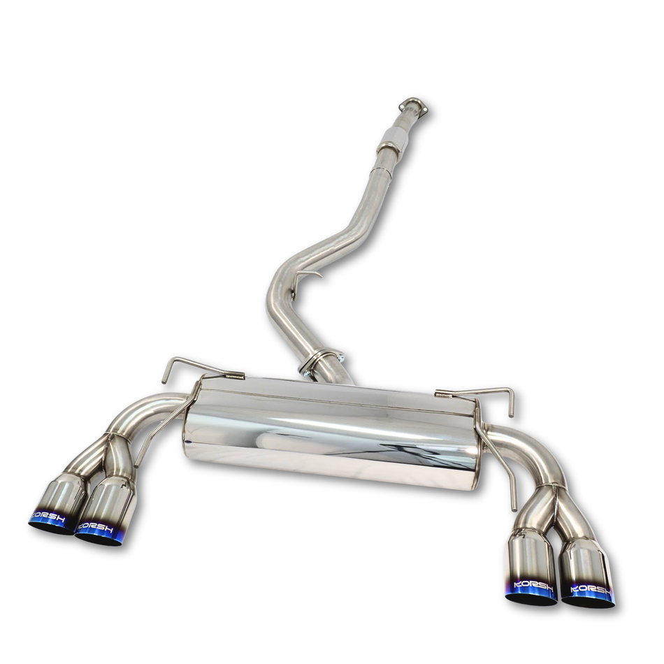 Korsh Subaru WRX STI 2008-2014 Hatch Catback Exhaust - Stainless Steel with Titanium Tips