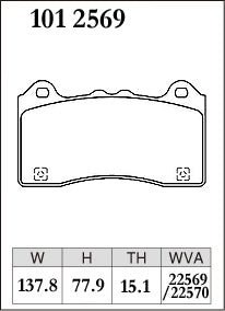 DIXCEL Front Brake Pads - Ford Focus RS (LZ)