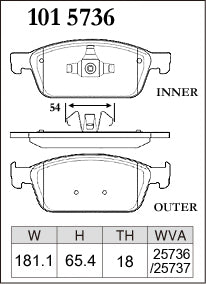 DIXCEL Front Brake Pads - Ford Focus ST (LW / LZ)