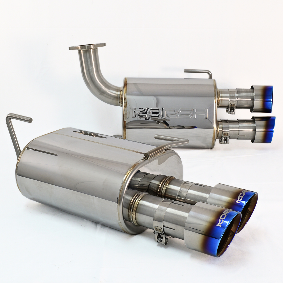 Korsh Subaru WRX 2011-14/STI 2011-2021 Auto Turbo Back Exhaust - Stainless Steel with Titanium Tips