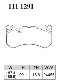 DIXCEL Front Brake Pads - Mercedes-AMG C63 (W204) / C63 S (W205) / E63 S (W213)