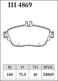 DIXCEL Front Brake Pads - Mercedes-Benz A250 Sport / A250 4MATIC (W176)