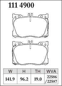 DIXCEL Front Brake Pads - Mercedes-Benz GLC200 / GLC220d / GLC300 / GLC350e / GLC43 (X253)