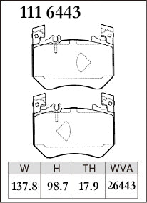 DIXCEL Front Brake Pads - Mercedes-Benz GLC350e / GLC43 (X254)