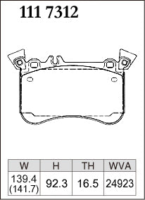 DIXCEL Front Brake Pads - Mercedes-AMG A45 (W176) / CLA45 (C117) / GLA45 (X156)