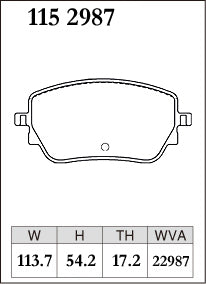 DIXCEL Rear Brake Pads - Mercedes-AMG A45S (W177) / CLA45S (C118) / A35 (W177) / CLA35 (C118) / GLA35 (H247) / GLA45 (H247)