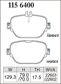 DIXCEL Rear Brake Pads - Mercedes-AMG E-Class / CLS / GLC / EQC (W213, C257, X253, N293)