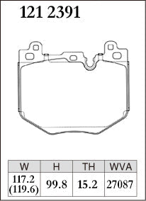 DIXCEL Front Brake Pads - BMW M135 (F70) / X1 M35i (U11) / X2 M35i (U10) / MINI JCW Countryman (U25)