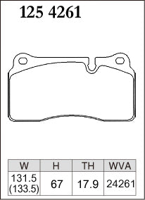 DIXCEL Rear Brake Pads - BMW M2 (F87) / M3 (F80) / M4 (F82) - 2NH