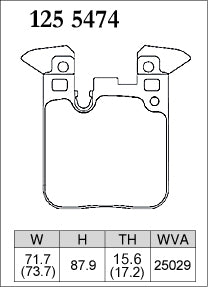 DIXCEL Rear Brake Pads - BMW M2 (F87) / M3 (F80) / M4 (F82)