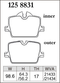 DIXCEL Rear Brake Pads - Toyota GR Supra GT (A90) / BMW Z4 (G29) / i4 (G26) - 330mm Rear Rotor