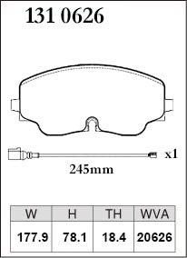 DIXCEL Front Brake Pads - VW Golf R (Mk8) / Tiguan R (AD) / Audi S3 (8Y)