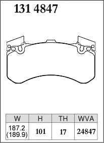 DIXCEL Front Brake Pads - Audi S6 (C7/C7.5) / S7 (C7/C7.5) / S8 (D4)