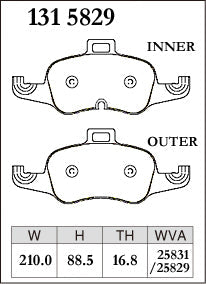 DIXCEL Front Brake Pads - Audi TT / TTS (FV)