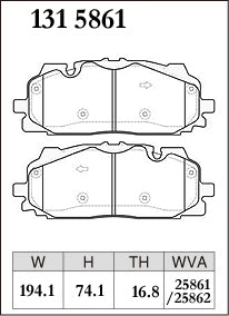DIXCEL Front Brake Pads - Audi RS3 (8Y) / RSQ3 (F3) / RS5 (F5) / SQ5 (FY) / SQ7 (4M) / SQ8 (4M)