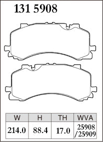 DIXCEL Front Brake Pads - Audi S6 (C8) S7 (C8) S8 (D5) SQ7 (4M) SQ8/RSQ8 (4MN)