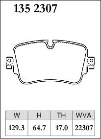 DIXCEL Rear Brake Pads - Audi A6/S6 (C8) A7/S7 (C8) A8/S8 (D5) Q7/SQ7 (4M) Q8/SQ8/RSQ8 (4MN) / VW Touareg (CR)