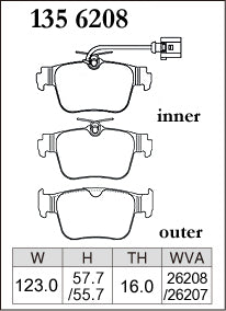DIXCEL Rear Brake Pads - Audi RS3 (8Y)