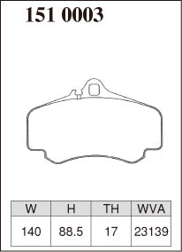DIXCEL Front Brake Pads - Porsche 911 (996) Carrera 4S / Turbo / GT3