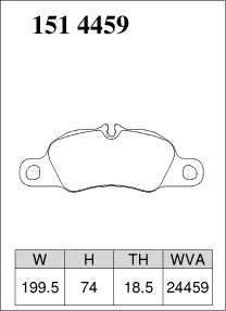 DIXCEL Front Brake Pads - Porsche 911 Carrera/Carrera 4 (997/991) 718 Boxster/Cayman S/GTS (982) Boxster/Cayman S/GTS/Spyder (981)