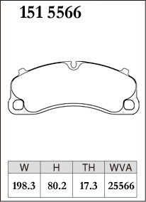 DIXCEL Front Brake Pads - Porsche 911 GT3 / RS (991/992) / 718 GT4 RS / Cayman / Boxster GTS (982)