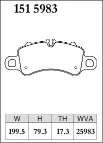 DIXCEL Front Brake Pads - Porsche 911 (991.2 / 992), Porsche 718 Boxster, Porsche 718 Cayman (982)