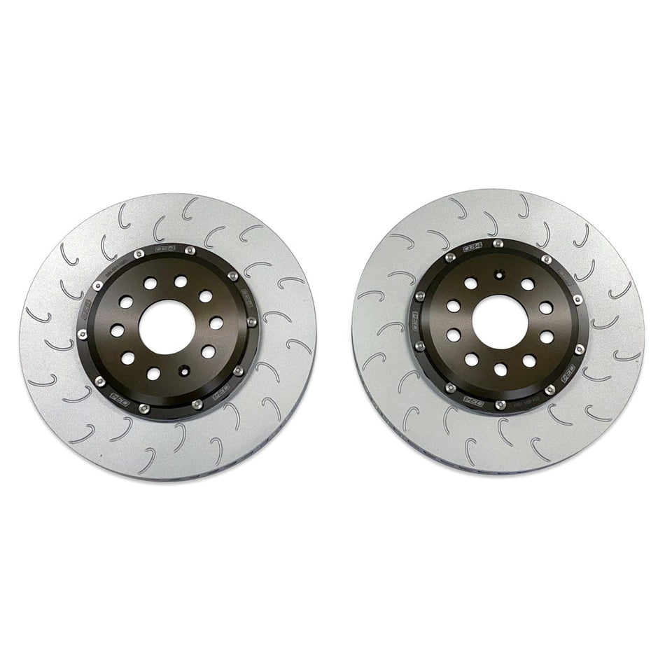 2-PIECE FLOATING FRONT BRAKE ROTOR UPGRADE KIT FOR AUDI /.5 S3 AND VW MK7/7.5 GTI/R - 034-301-1001