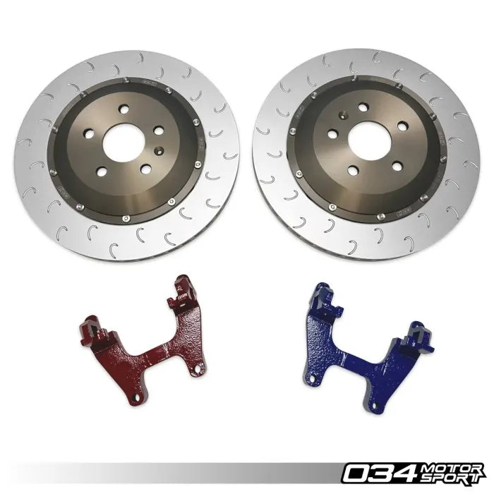 034Motorsport Volkswagen Golf MK8R & Audi S3 8Y 2-Piece Floating Rear Brake Rotor 355mm Upgrade - 034-301-2012