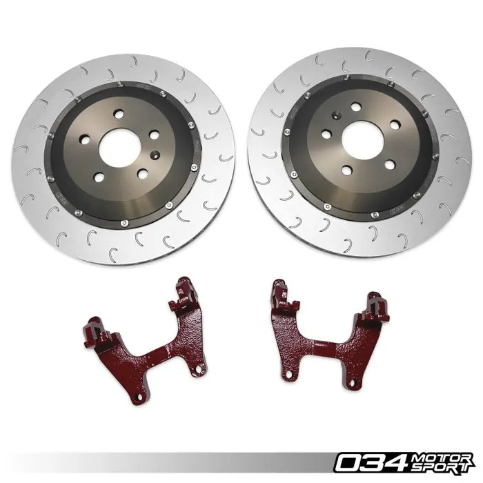 034Motorsport Volkswagen Golf MK8R & Audi S3 8Y 2-Piece Floating Rear Brake Rotor 355mm Upgrade - 034-301-2012