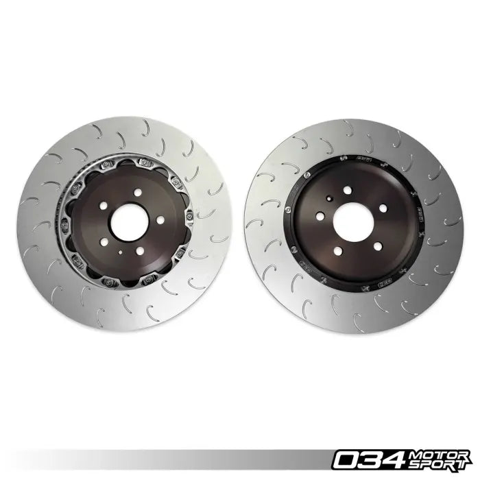 034Motorsport 2-Piece Floating Rear Brake Rotor Upgrade for Audi C8 RS6 & RS7 - 034-301-2026