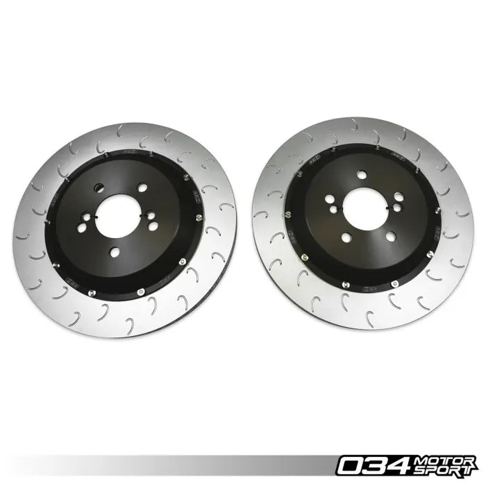 034Motorsport 2-Piece Rear Brake Rotor Upgrade - BMW F8X M2/M3/M4 - 034-301-2016