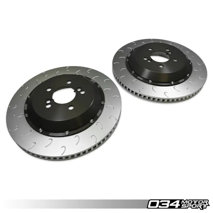 034Motorsport 2-Piece Rear Brake Rotor Upgrade - BMW F8X M2/M3/M4 - 034-301-2016