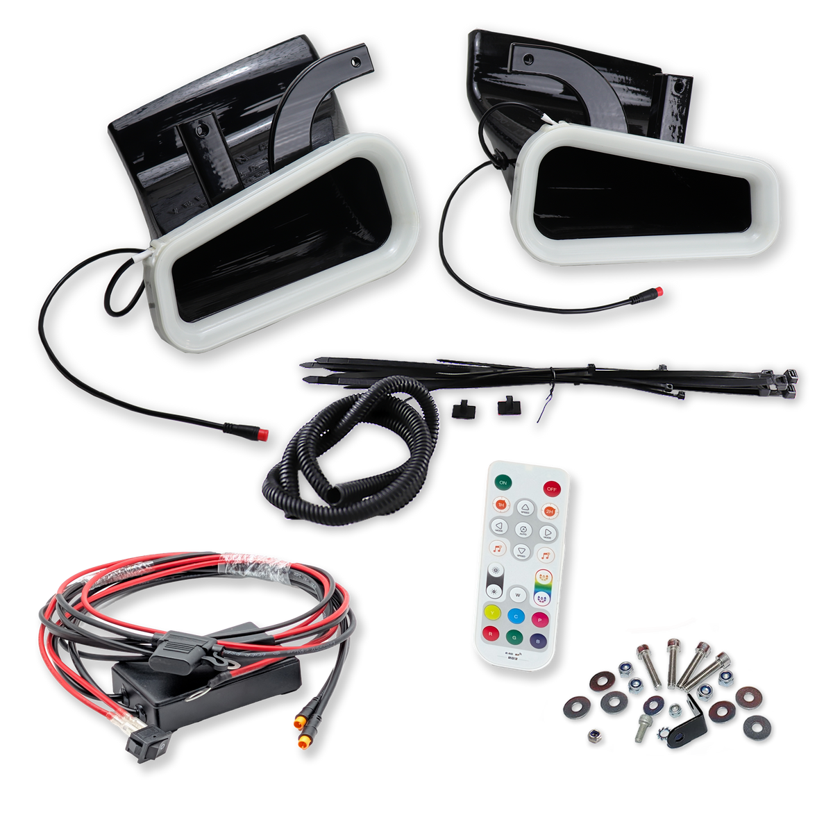 Velossa Tech Dual BIG MOUTH LIT KIT Ram Air Intake Snorkels | Infiniti Q50 2014-2024