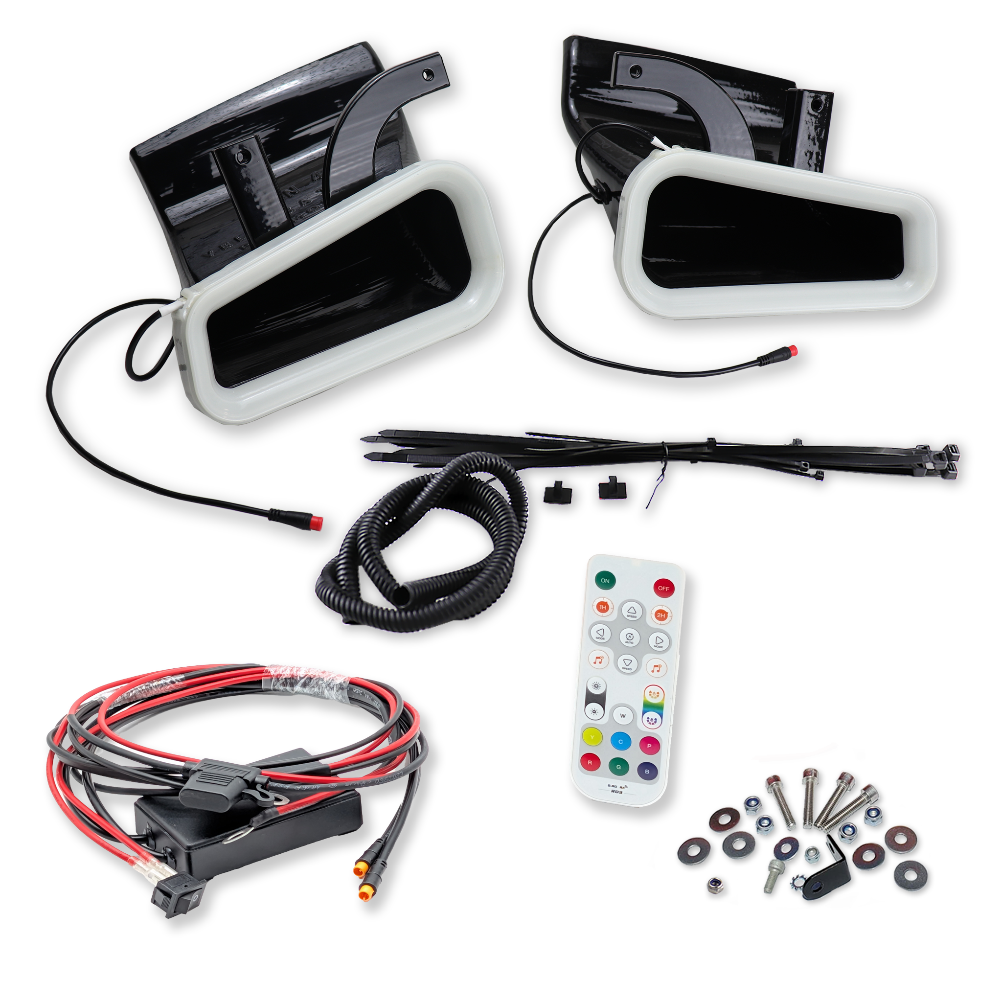 Velossa Tech Dual BIG MOUTH LIT KIT Ram Air Intake Snorkels | Infiniti Q50 2014-2024