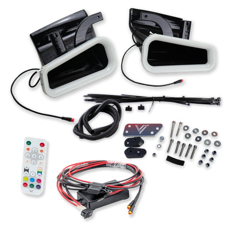 Velossa Tech Dual BIG MOUTH LIT KIT Ram Air Intake Snorkels | Infiniti Q50 Red Sport 2016-2024