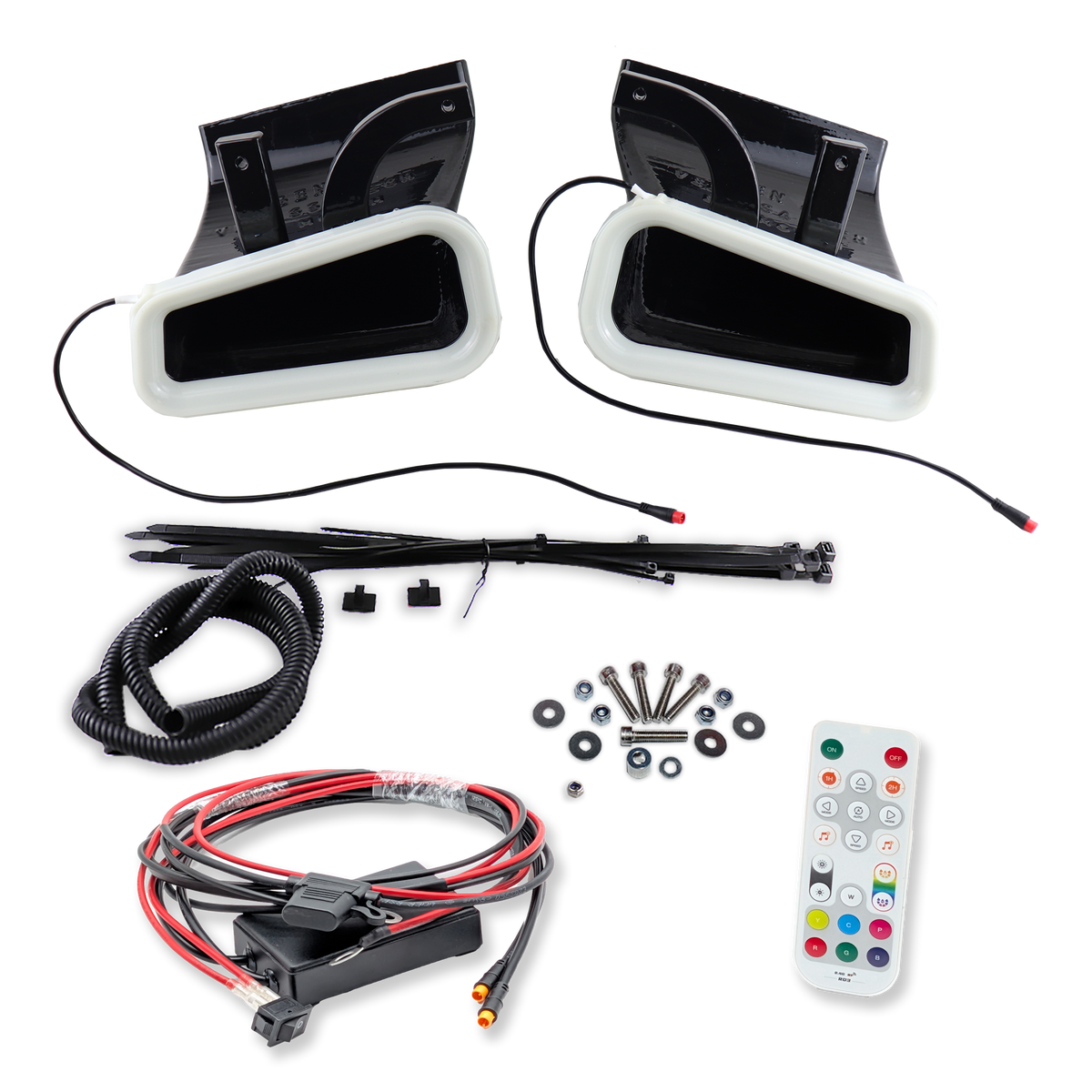 Velossa Tech Dual BIG MOUTH LIT KIT Ram Air Intake Snorkels | Infiniti Q60 2016-2022