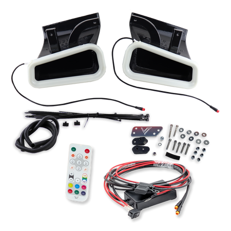 Velossa Tech Dual BIG MOUTH LIT KIT Ram Air Intake Snorkels | Infiniti Q60 Red Sport 2016-2022